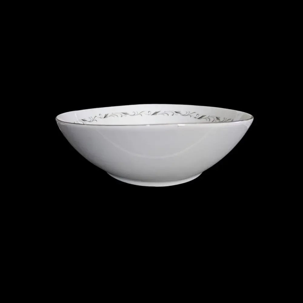 Vintage Diamond China Romance Japan Oval Serving Vegetable Bowl Floral Rose